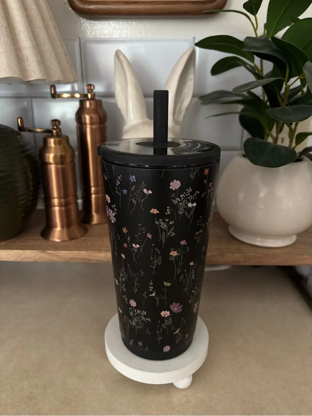 HYDROJUG Everyday Tumbler 20oz Midnight Floral Design Limited Edition!